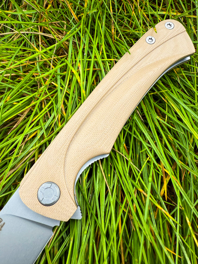 Складной нож Чиж плюс сталь К 110, рукоять G10, цвет тан