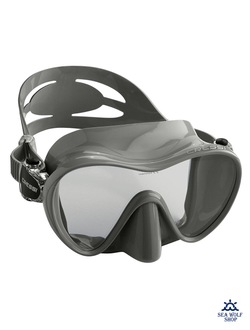 Маска для дайвинга Cressi Sub F1 GRAY безрамочная, моностекло