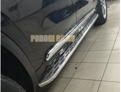 Пороги OEM на Volvo XC 90 в грунте под покраску (2016-...)