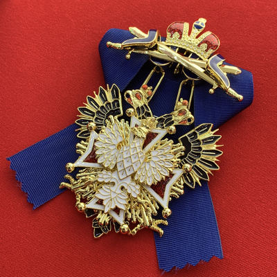 Орден Белого Орла с мечами и с бантом из муаровой ленты. Полноразмерная копия LUX! Лот № 58.