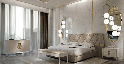 КРОВАТЬ ELLIPSE 180*200 ART.9050 (L230*P220*H140) FRANCESCOPASI