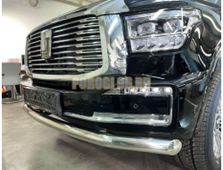 Защита переднего бампера d76 мм ПапаТюнинг для Tank 500 2023-