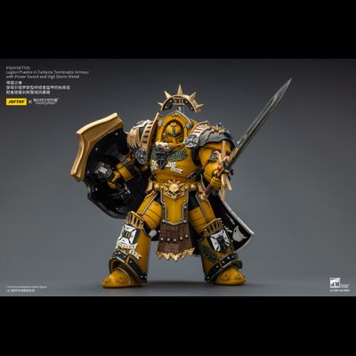 Претор Имперских Кулаков в броне Тартарос (Warhammer Horus Heresy) - КОЛЛЕКЦИОННАЯ ФИГУРКА 1/18 Imperial Fists Legion Praetor in Tartaros Terminator Armour  (JT03295) - JOYTOY