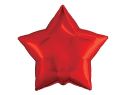 Фольгированный шар звезда "Красный"
