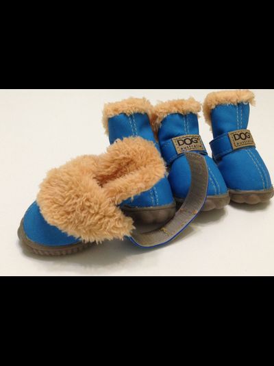 Ботинки для собаки DOG голубые