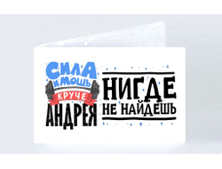 Обложка на студенческий билет #3 Андрей