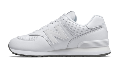 New Balance 574 White Leather