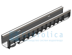 Лоток Gidrolica Standart Plus, h123, DN100, C250