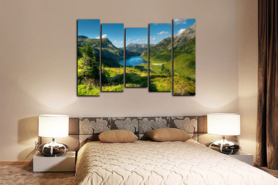 Модульная картина "Горный воздух"