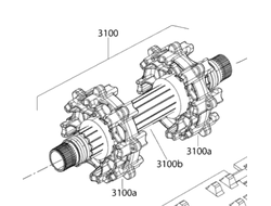 Вал привода гусеницы оригинал BRP 504153583 504153208 для BRP LYNX/Ski-Doo (Drive Axle Ass'y Model Europe)