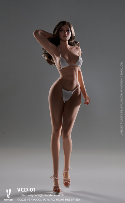 Супер-подвижное бесшовное женское тело (ТЕЛОИД) 1/6 - Articulated Silicone Medium Bust Female Body (VCD-01A) - VERYCOOL