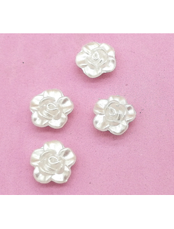 Полубусины фигурные цветок дизайн 15, 20 гр.