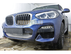 Защита радиатора BMW X3 III (G01) (xDrive AT / xDrive AT M Sport) 2017- chrome низ PREMIUM