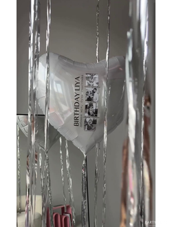 шарик с фото(можно в виде звезды)