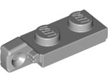 Hinge Plate 1 x 2 Locking with 1 Finger on End without Bottom Groove, Light Bluish Gray (44301b / 4211803)