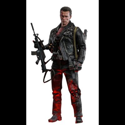 Терминатор Т-800 (Арнольд Шварценеггер, "Терминатор 2: Судный День") - Коллекционная фигурка 1/6 T-800 (Battle Damaged Version 2.0) (DX46) - Hot Toys