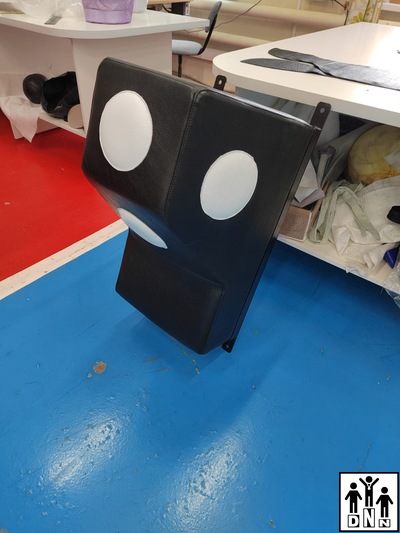 Подушка боксерская настенная Г-образная (апперкотная) натуральная кожа