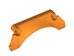 Technic, Panel Car Mudguard Arched #30 9 x 2 x 3 Straight Top, Orange (42531 / 6249344)
