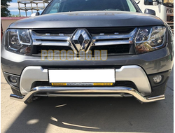 Защита переднего бампера скоба d53 Renault Duster (2015-2021)