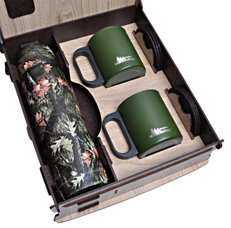 Набор «Ветер странствий» (с термосом, двумя кружками, и костерами) - арт.5024