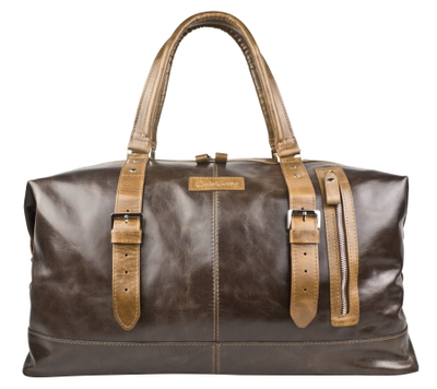 Кожаная дорожная сумка Campora Premium dark brown (арт. 
4019-52)