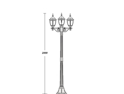 Парковые светильники ARSENAL S3 (2.0m)