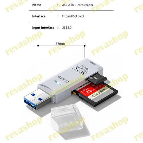 картридер, USB 3.0, 2 в 1, Micro SD, TF карта, флеш-накопитель, высокоскоростной, мульти-кардридер, 