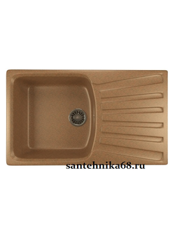 Мойка из искусственного мрамора MIXLINE ML-GM20 прямоугольная с крылом 480*830*190мм