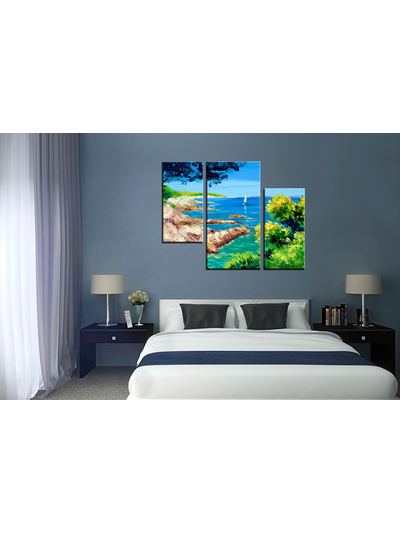 Модульная картина "Скалистый берег"