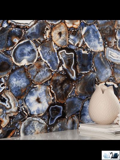 Керамогранит Staro Palacio Rock Azul 60х120 см под камень Agat Blue купить в магазине Marysя