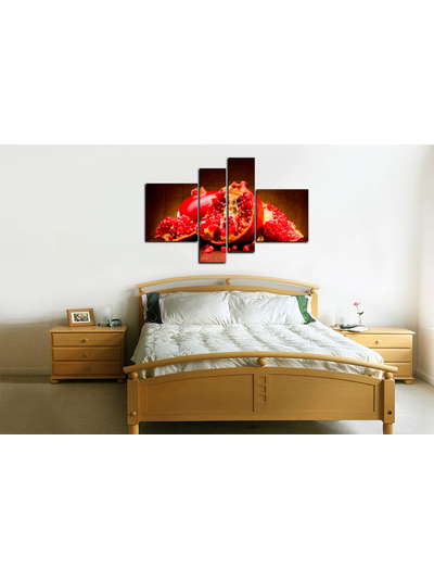 Модульная картина "Сочный гранат"