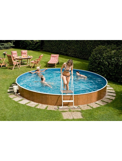 Бассейн Azuro круглый 400DL, 3,6х1,1 м, песочная фильтр, лестница, скиммер