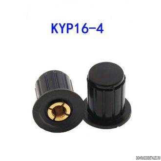 Ручка переменного резистора KYP16-4 , черная