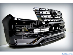 Бампер + губа MODELLISTA (V2) Toyota Land Cruiser 200 2007-2015 в стиле 2016+