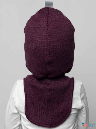 Шапка-шлем "NK"   20101-01, цвет сливовый р. 54-56
