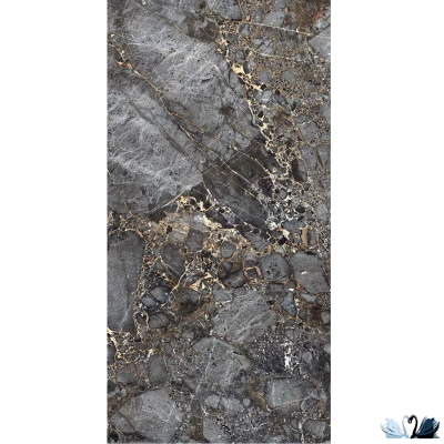 Керамогранит Staro Palacio Canyon Black 60х120 см глянцевый high gloss