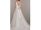 Свадебное платье А-силуэта кружевное открытое V-вырез длинное в пол CB-9146