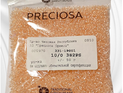 Кремовый прозрачный бисер