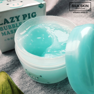 Очищающая кислородная маска для лица «Ленивая свинка» BINGJU Lazy Pig Bubble Clean Mask