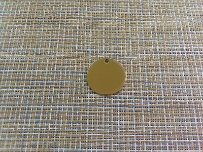Подвеска кулон круг 30x30 мм внутренним отверстием золотистый