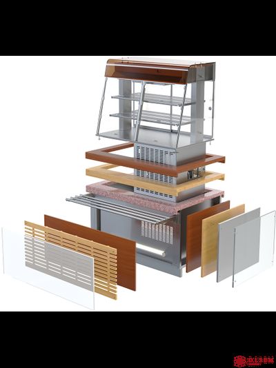 Витрина холодильная ATESY Регата ХВ-1500-1670-02