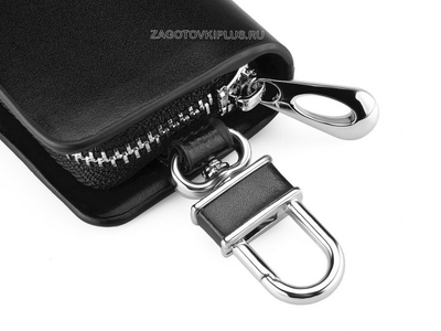 Ключница авто из натуральной гладкой кожи с логотипом PEUGEOT