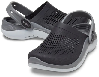 Crocs LiteRide Kids Clog Детские Черные с серым