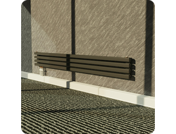 Плинтус для труб отопления ПВХ Smartprofile Aqua 37 для труб до 25мм.