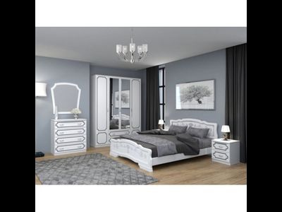 Тумба прикроватная "Классика" белый жемчуг (Бравомебель)