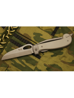 Складной нож Боцманский рукоять ABS, цвет серый