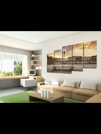 Модульная картина &quot;Скамья свиданий&quot;