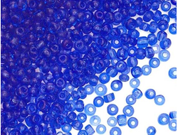 Бисер Китайский №8-6 светло-синий прозрачный, 50 грамм