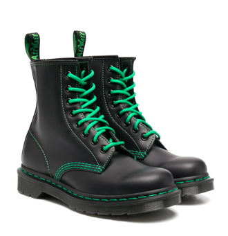 Dr. Martens 1460 Contrast Stitch (Черные с зеленым)