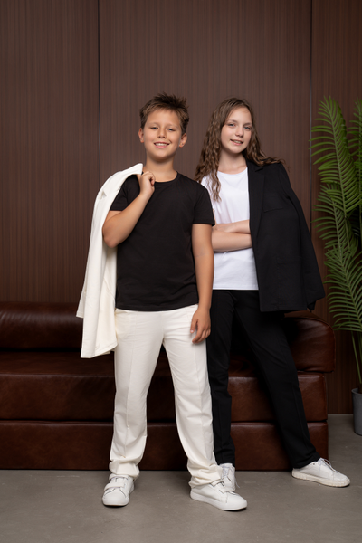 Брюки трикотажные со стрелкой